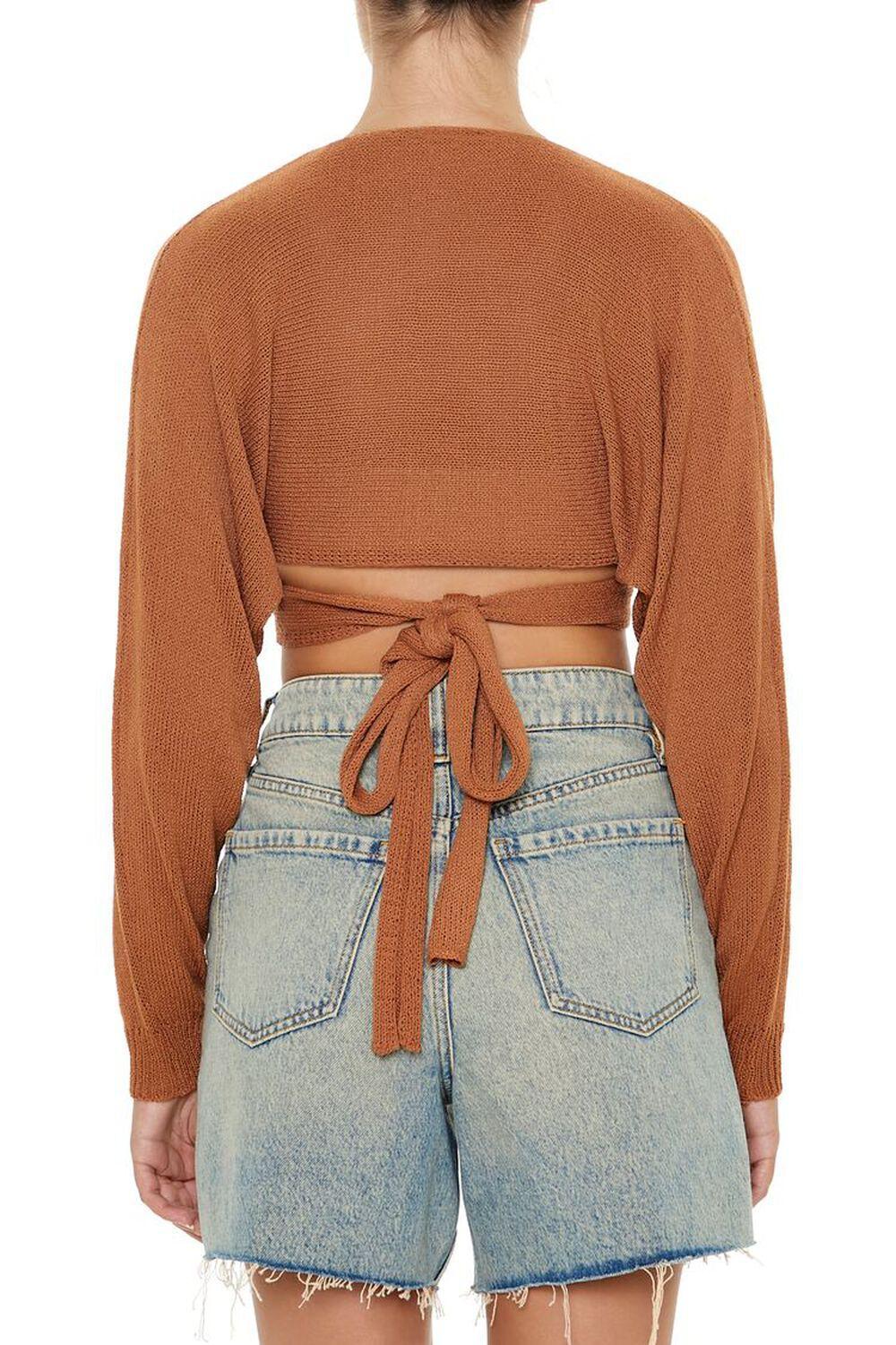 Tie-Back Crossover Sweater | Forever 21 Product Image