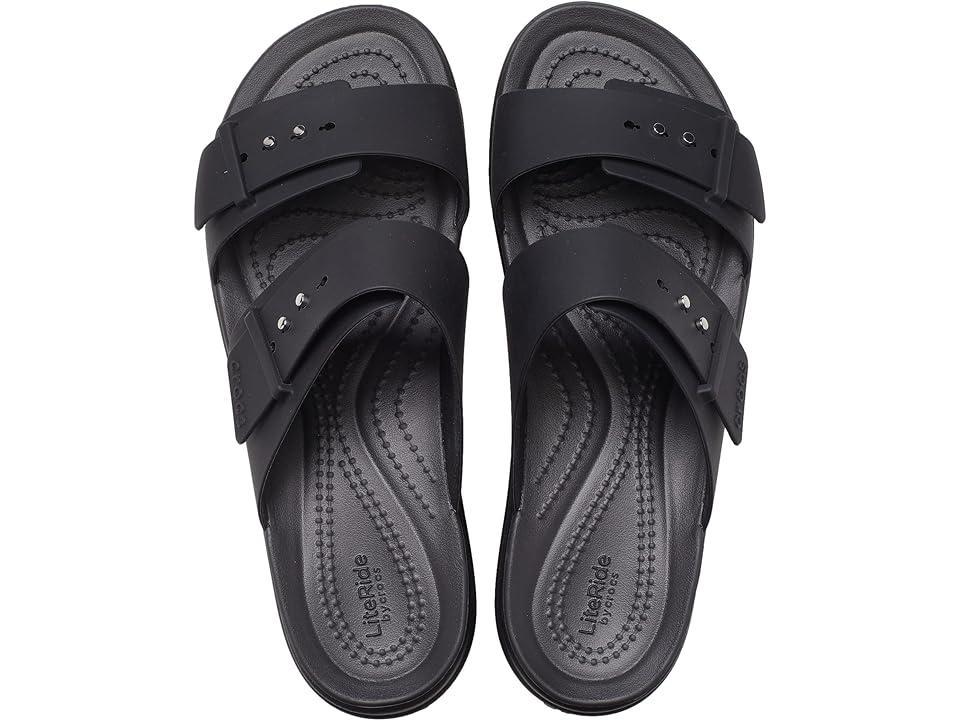 Crocs Womens Brooklyn Buckle Low Wedge Sandal Product Image