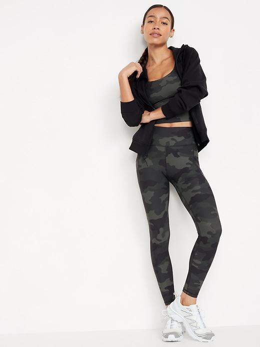 High-Waisted PowerSoft Ribbed Leggings Product Image