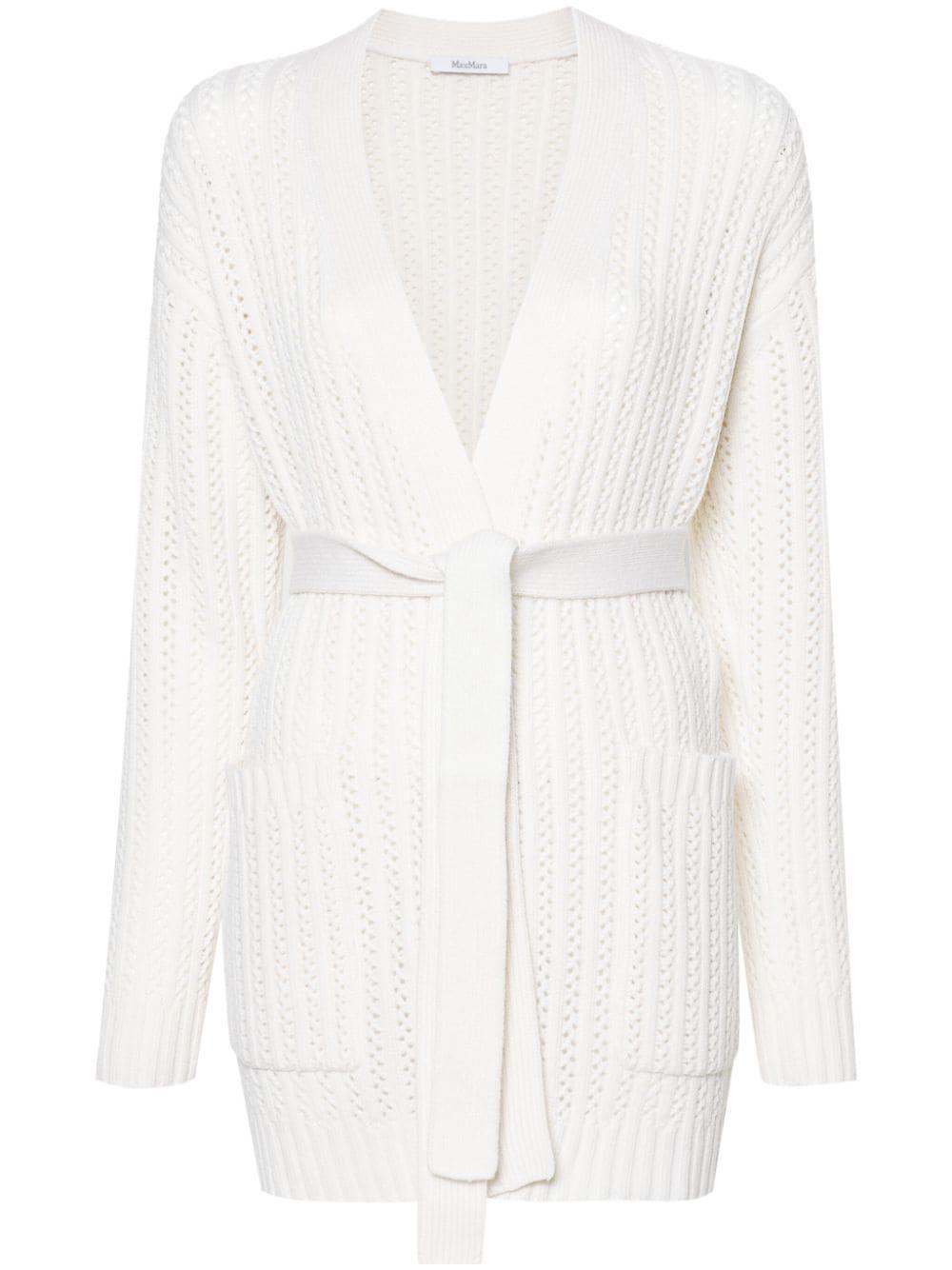 MAX MARA Balzac Open-front Cardigan In  Vaniglia Product Image