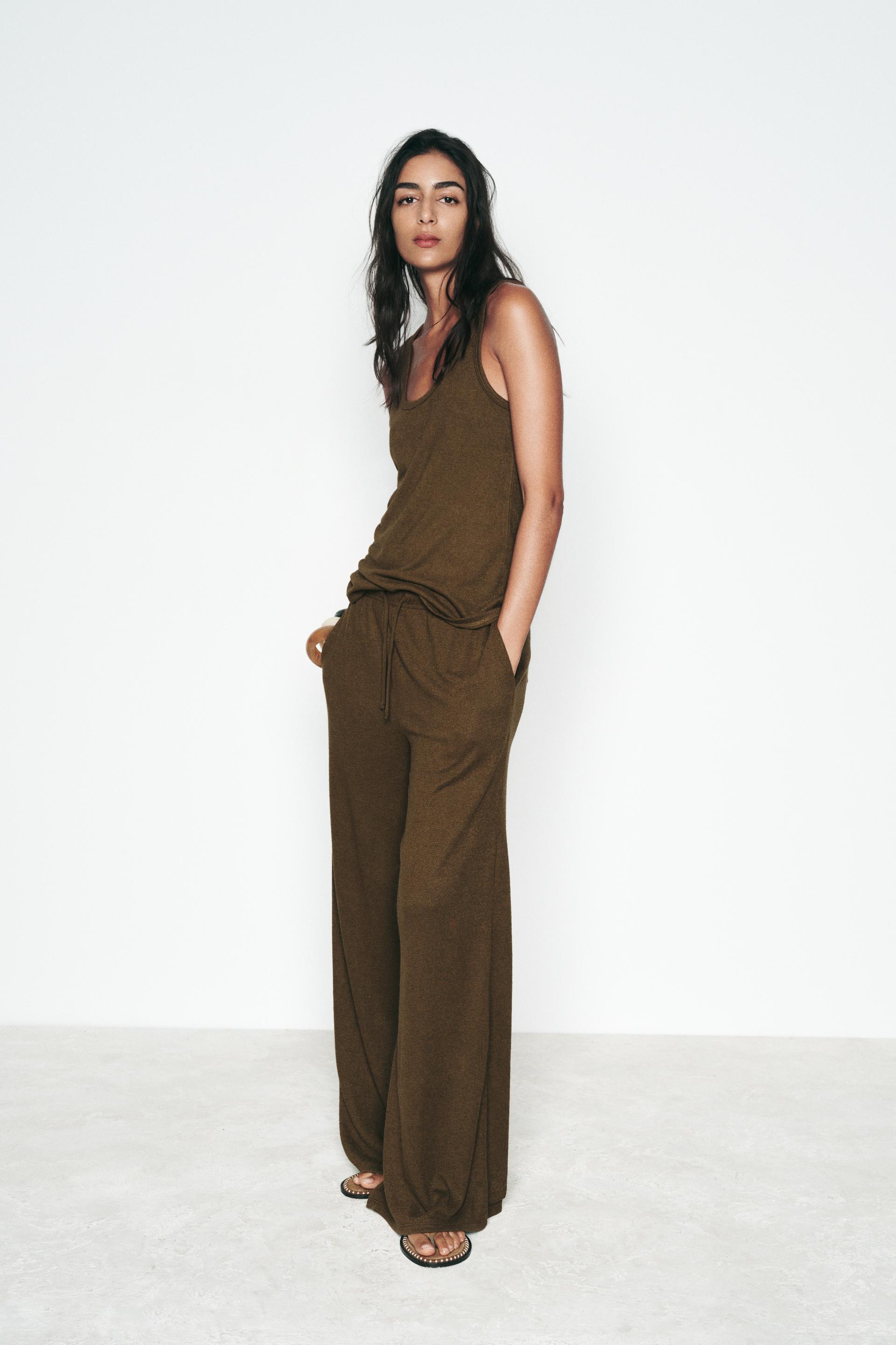 WIDE LEG RUSTIC PANTS Product Image