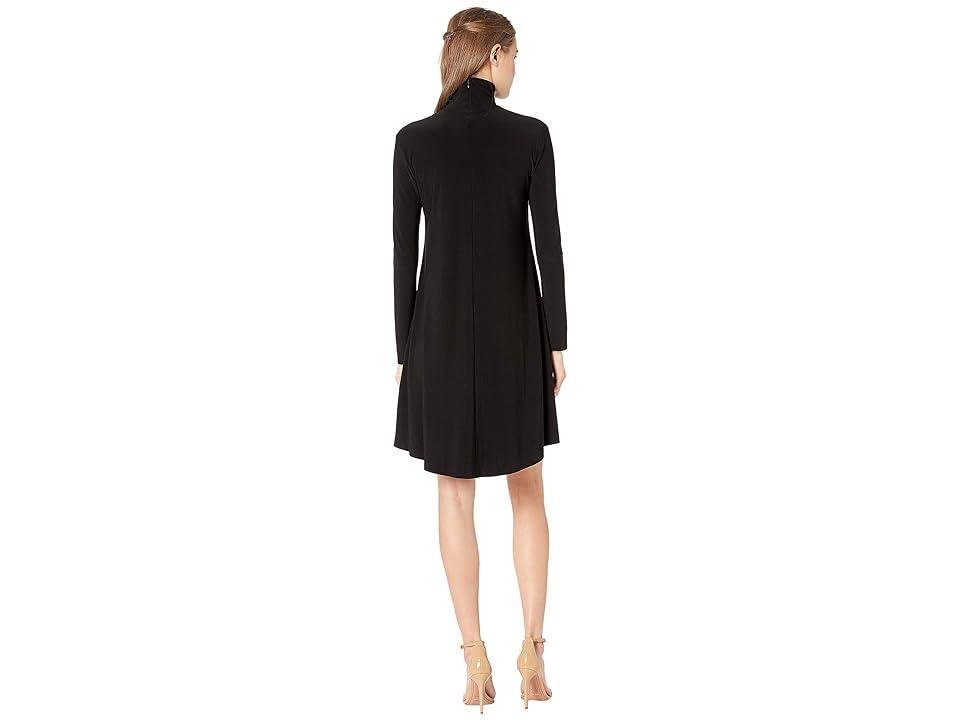 Norma Kamali Long Sleeve Turtle Swing Dress Women's Dress Product Image