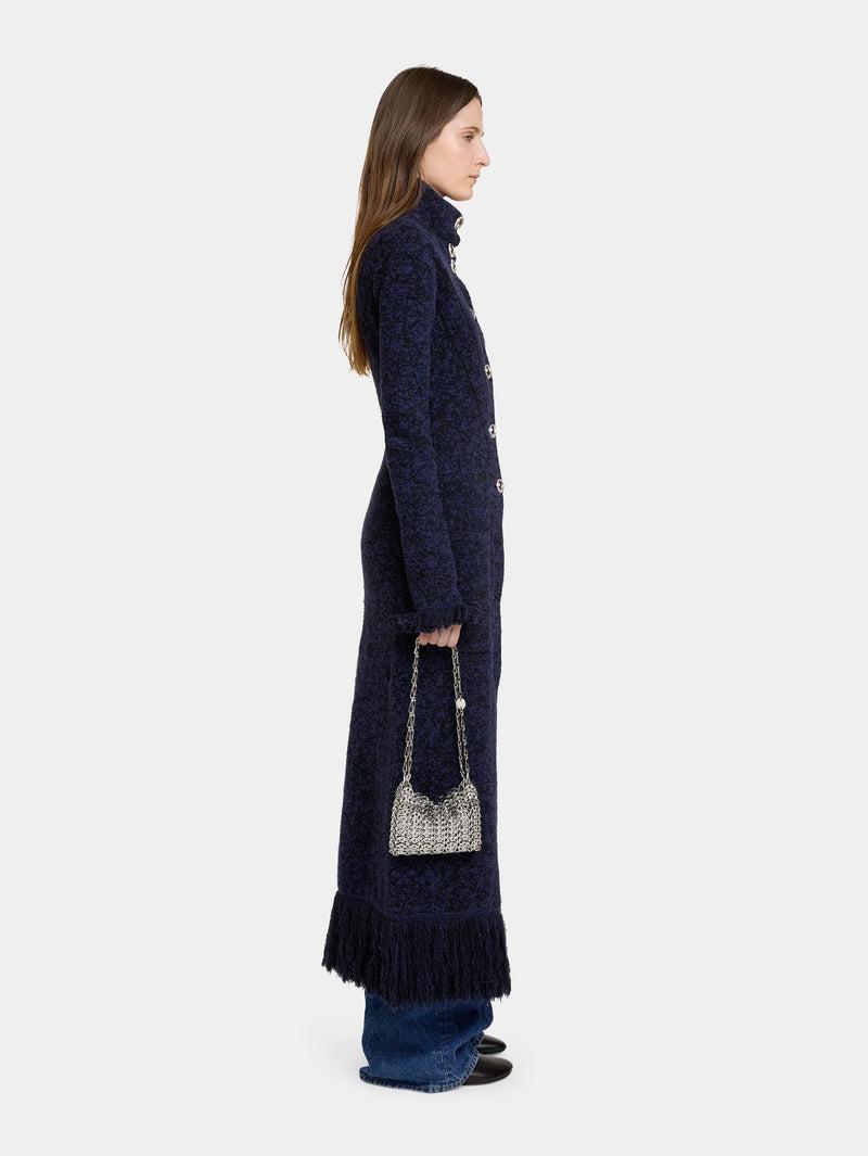 LONG COAT IN TWEED KNIT Product Image