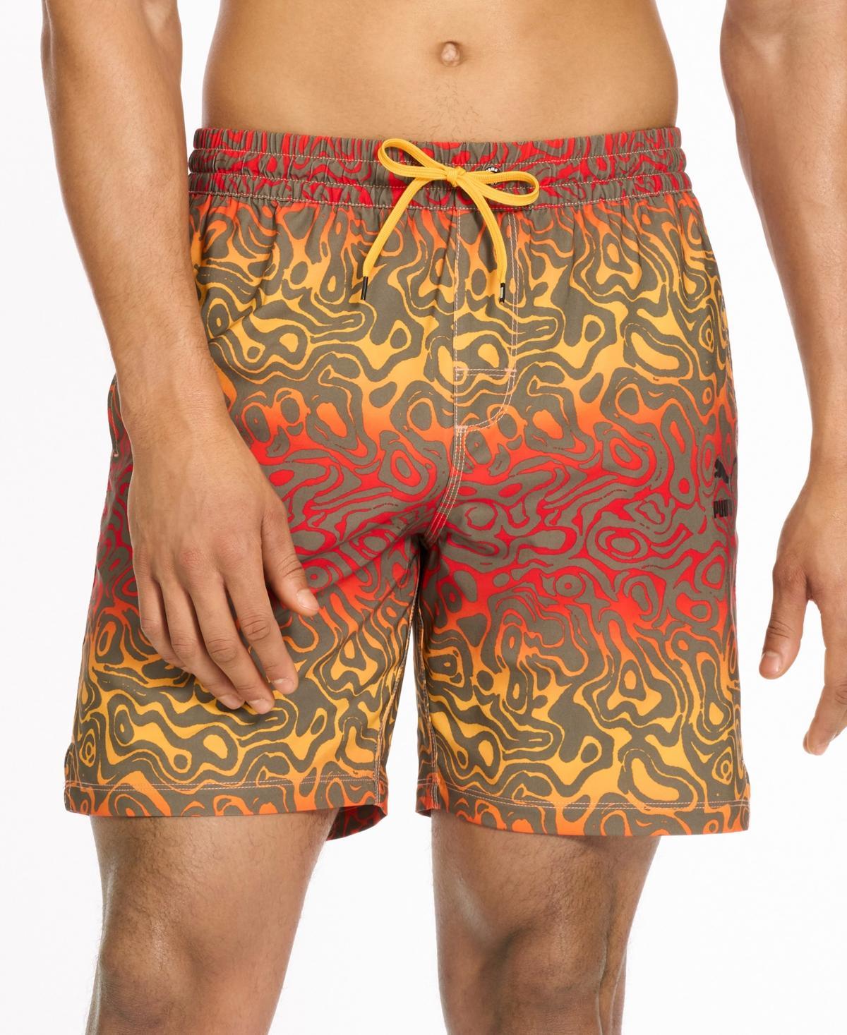 Puma Mens Printed 7 Swim Trunks Product Image