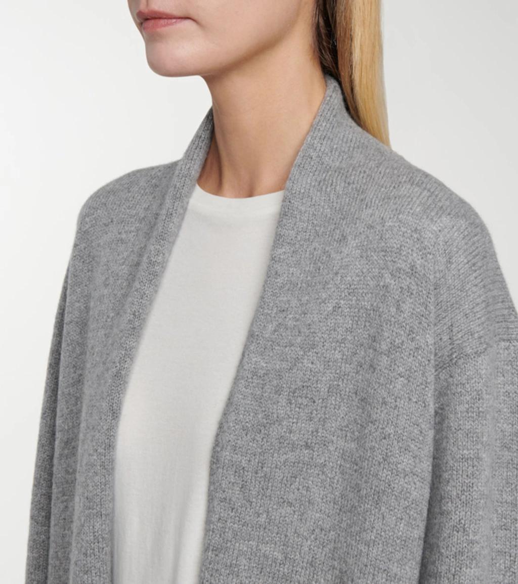 THE ROW Fulham Cashmere Open Front Cardigan In Medium Heather Grey Product Image