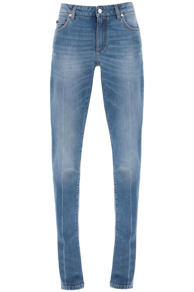 DOLCE & GABBANA Low Rise Trumpet Jeans In Blue Product Image