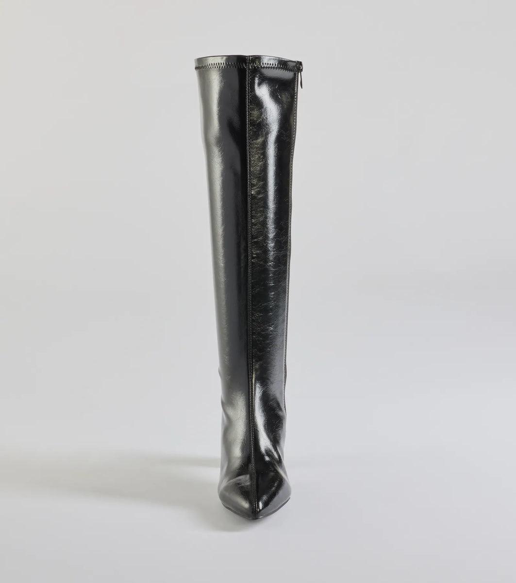 Sleek Strut Faux Leather Under The Knee Boots product image