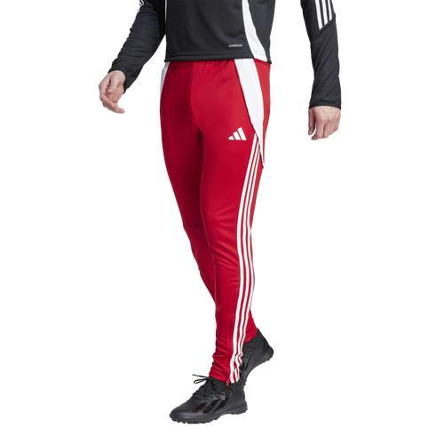 adidas Mens adidas Tiro 24 Track Pants - Mens White/Team Power Red Product Image