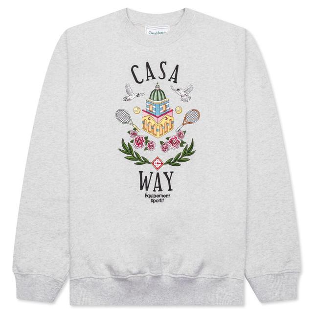 Casa Way Marle Loopback Crewneck - Grey Male Product Image