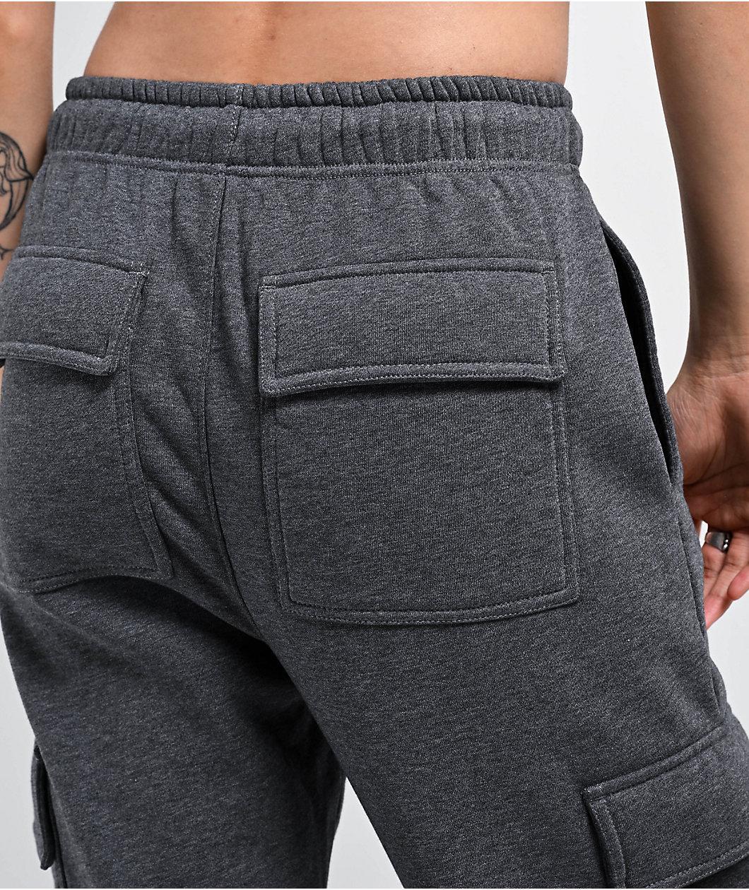 Ninth Hall Fundamentals Koa Heather Grey Cargo Relaxed Sweatpants Product Image