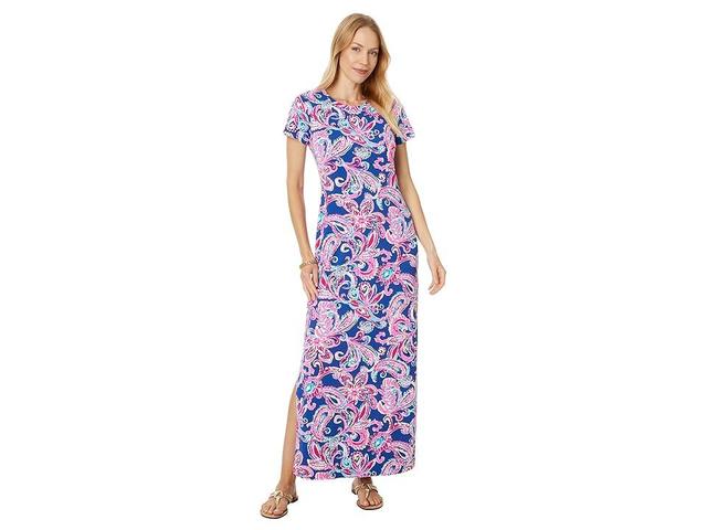 Lilly Pulitzer Kaden Upf 50+ Maxi Flitting About) Women's Dress Product Image