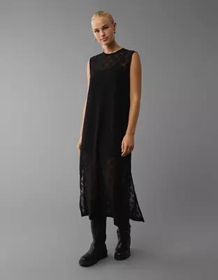 AE Lace T-Shirt Midi Dress Product Image