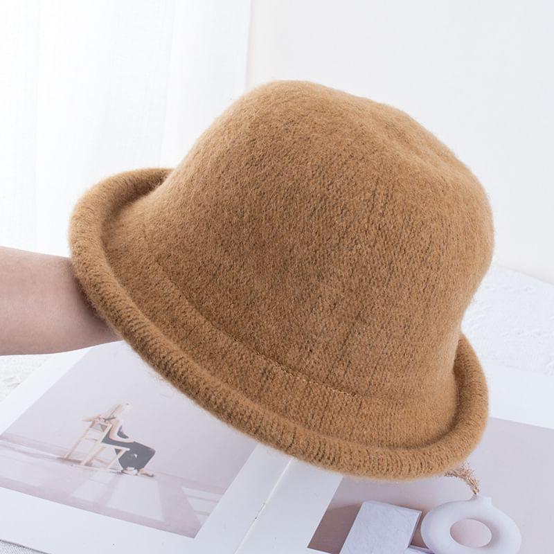 Plain Wool Bucket Hat Product Image