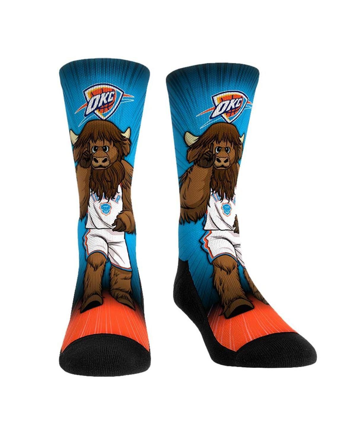 Rock Em Socks Oklahoma City Thunder Mascot Pump Up Crew Socks, Mens Product Image