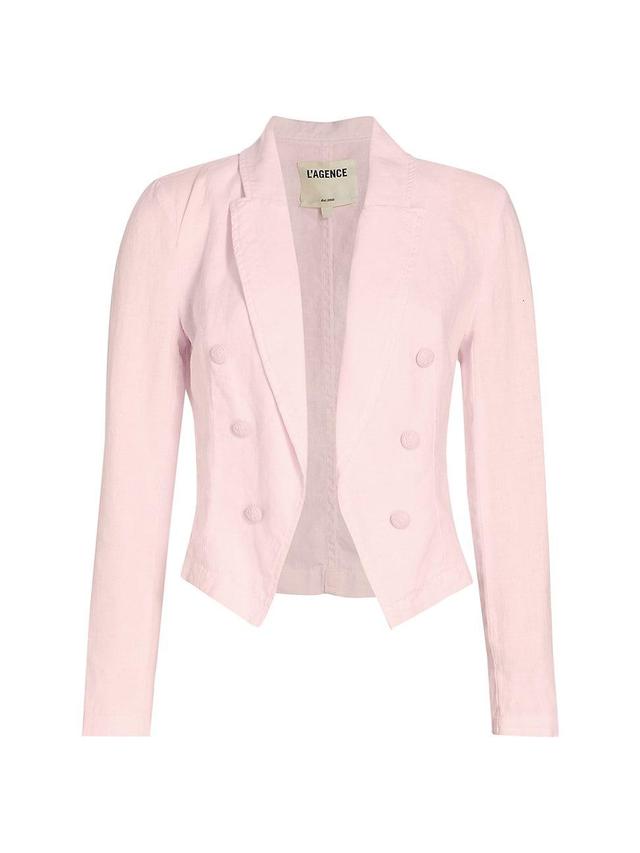 Womens Wayne Cropped Double-Breasted Jacket Product Image