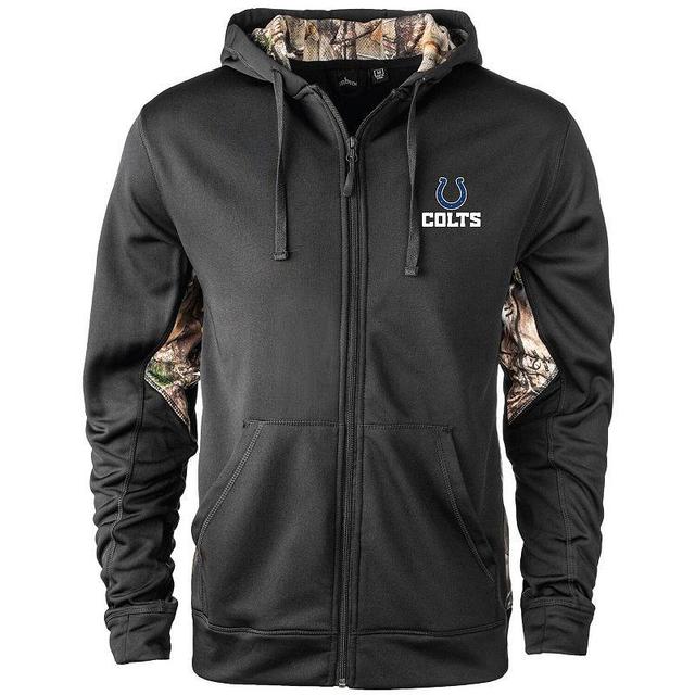 Mens Black/Realtree Camo Indianapolis Colts Decoy Tech Fleece Full-Zip Jacket Product Image