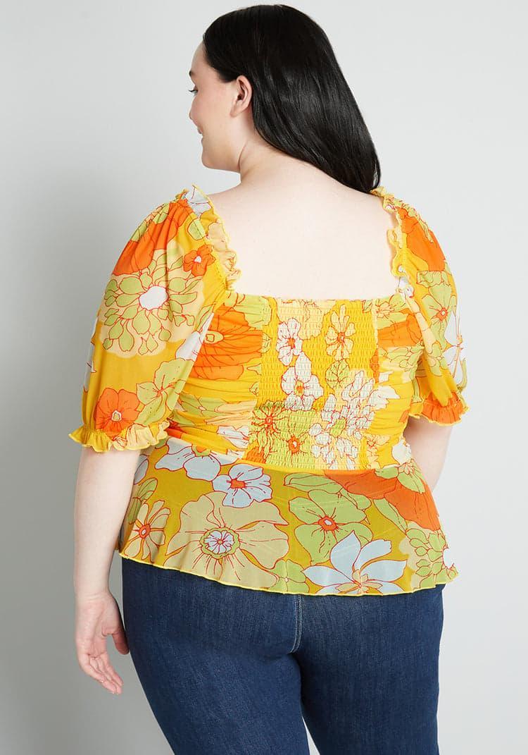 Summer Escape Upstate Peplum Top Product Image