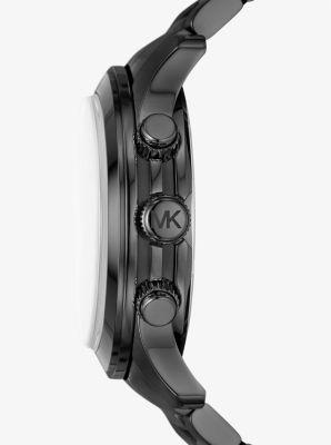 Michael Kors Unisex Runway Chronograph Black Stainless Steel Bracelet Watch, 45mm Product Image