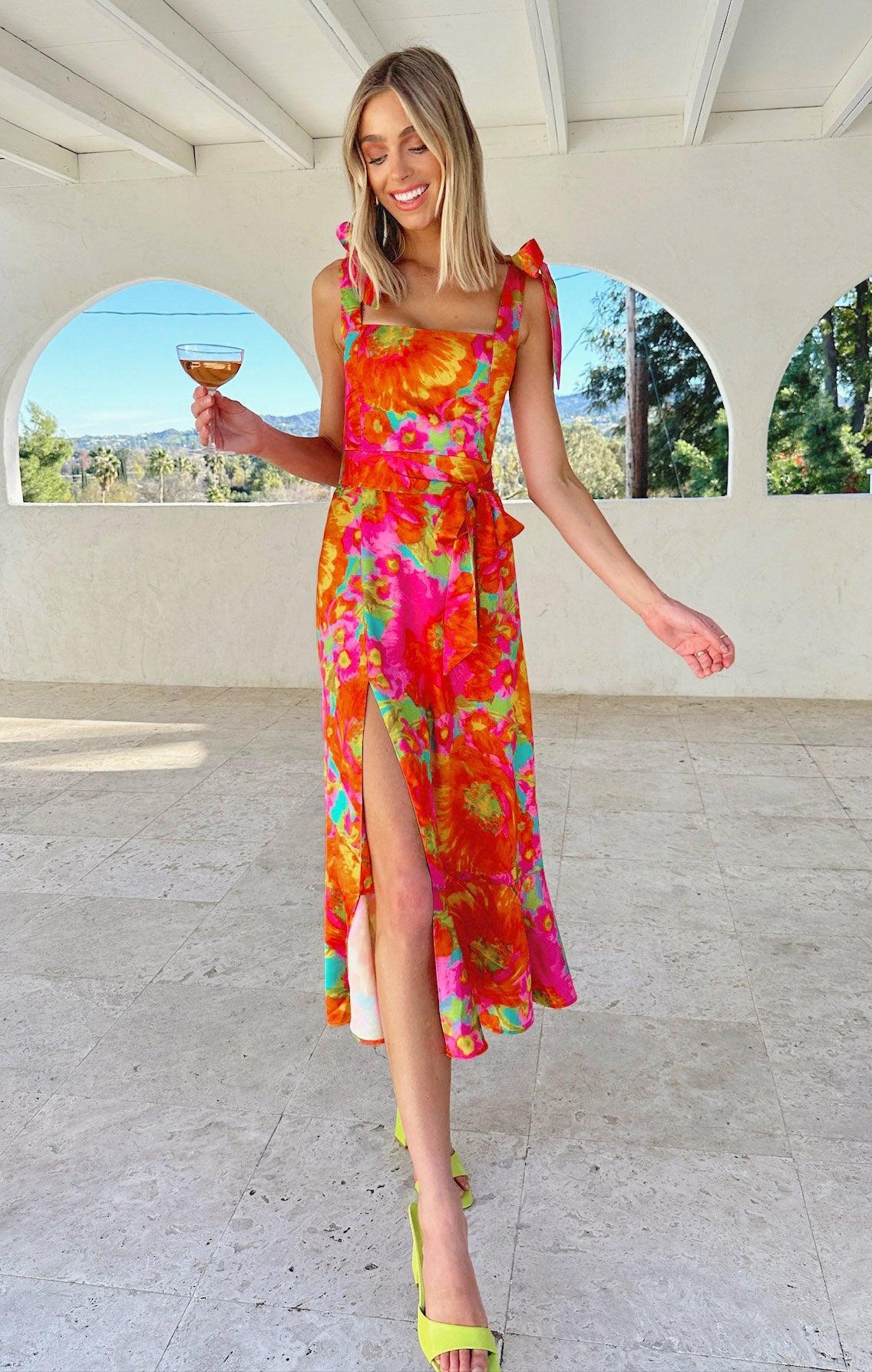 Garden Midi Dress ~ Miss Malibu Product Image