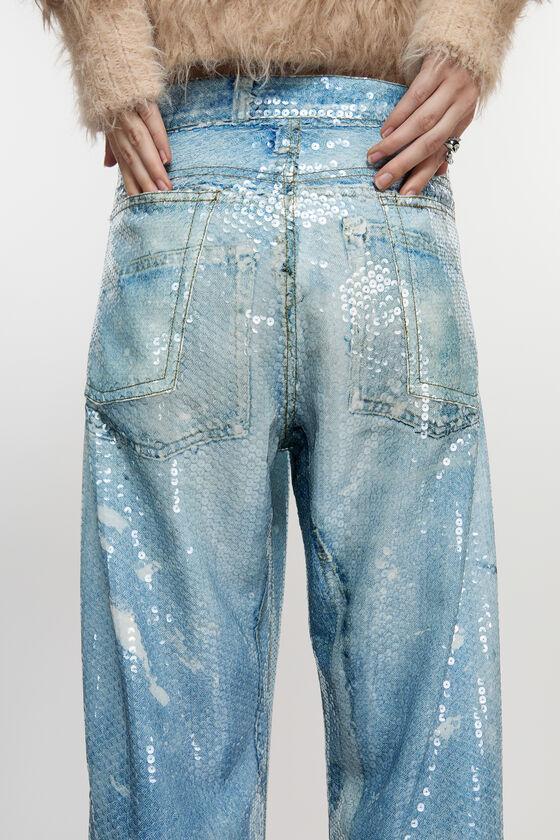 Printed sequins trousers Product Image