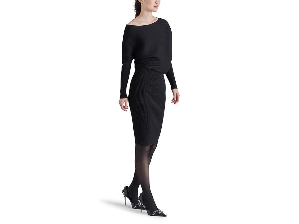 Steve Madden Lori Knit Dress in Black. Size XS. Product Image