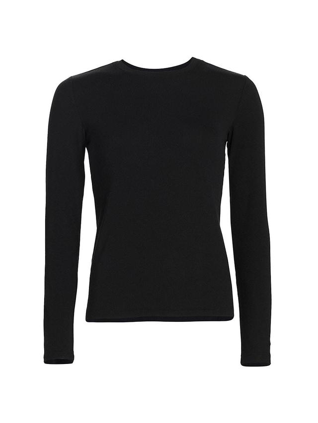 Womens Tess Rib-Knit Crewneck T-Shirt Product Image