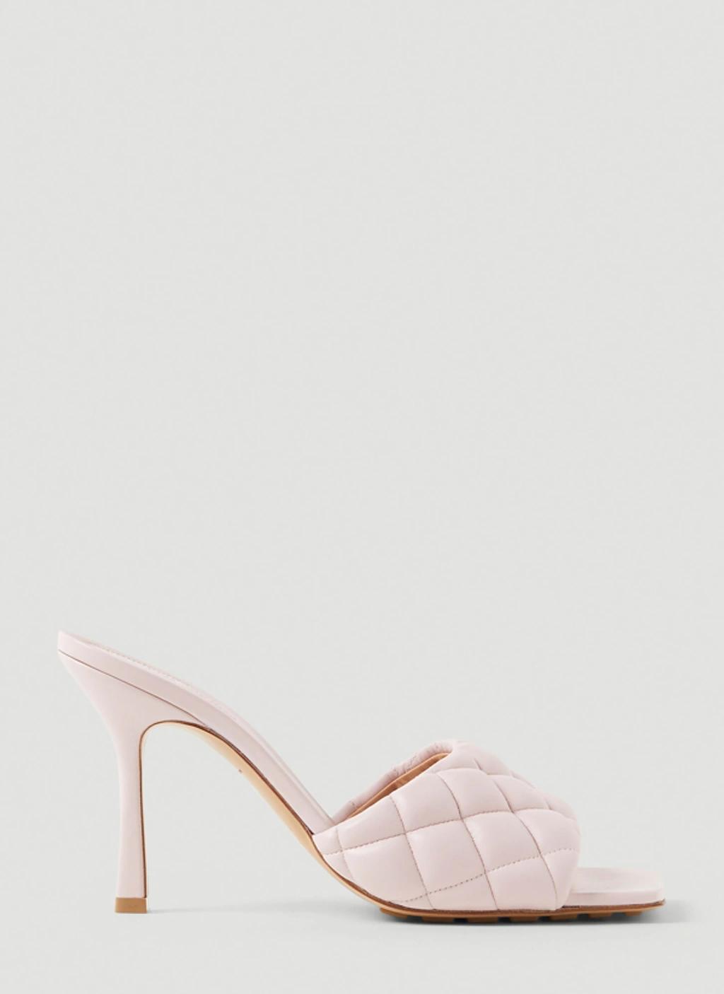 Padded High Heel Mules In Pink product image