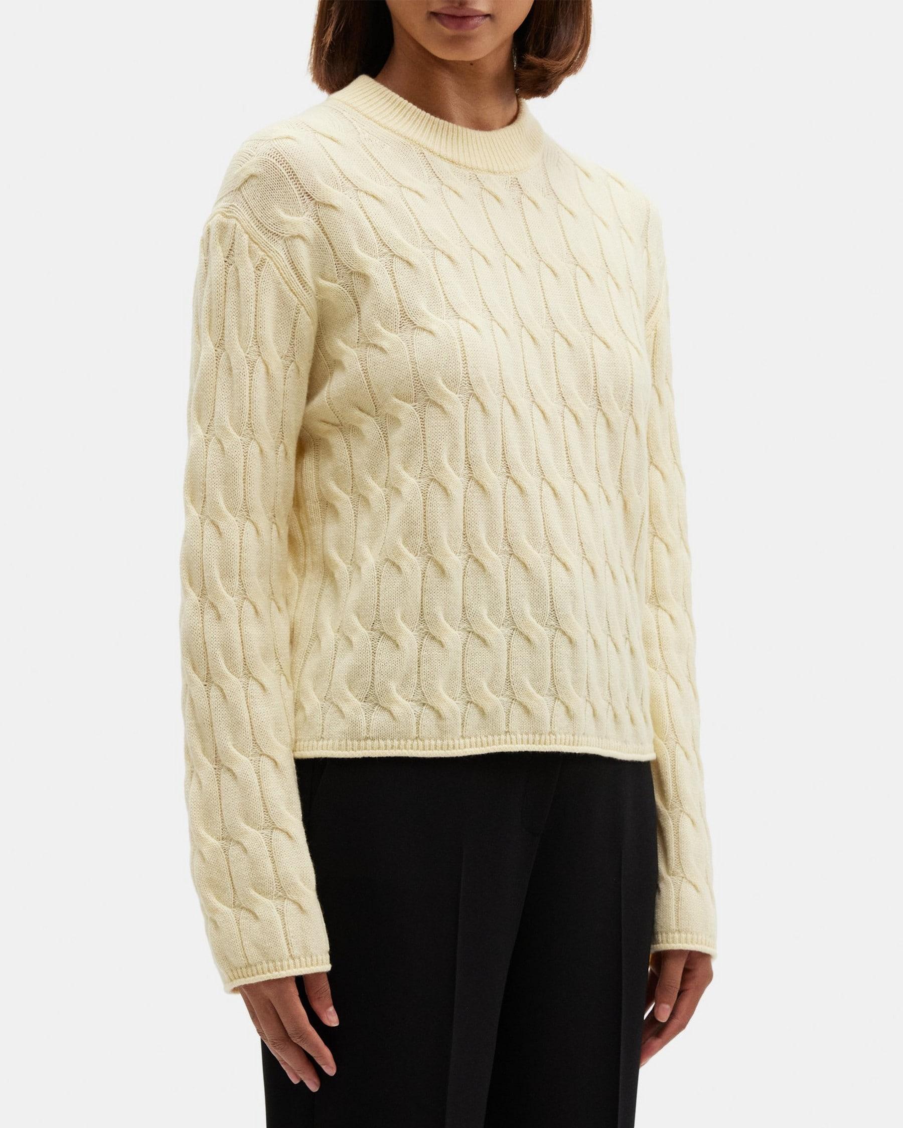 Cable Knit Sweater in Wool-Cashmere Product Image