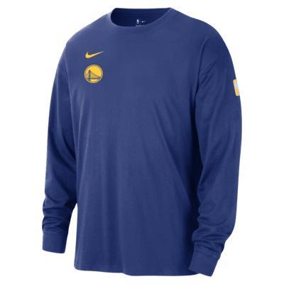 Golden State Warriors Courtside Men's Nike NBA Long-Sleeve Max90 T-Shirt Product Image