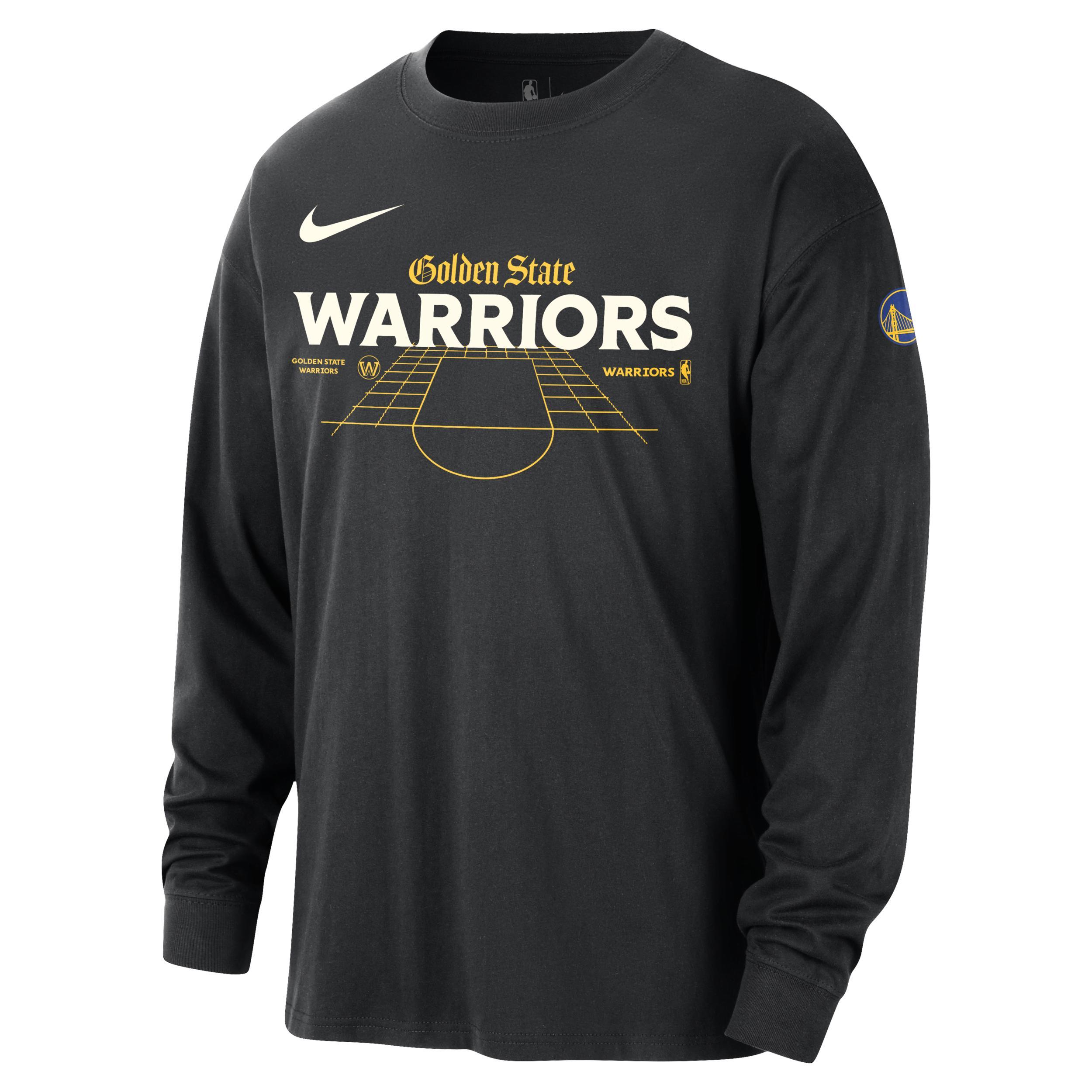 Golden State Warriors Nike Men's NBA Long-Sleeve Max90 T-Shirt Product Image