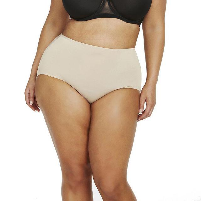 Plus Size Naomi & Nicole Shapewear No Show, No Lines Brief Panty A815, Womens Product Image