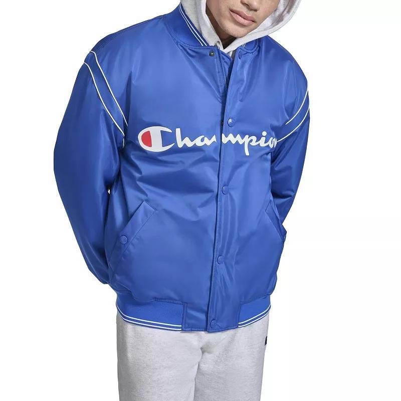 Mens Champion Varsity Bomber Blue Product Image