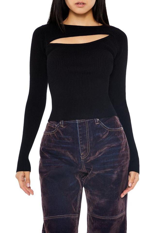 Cutout Ribbed Sweater | Forever 21 Product Image