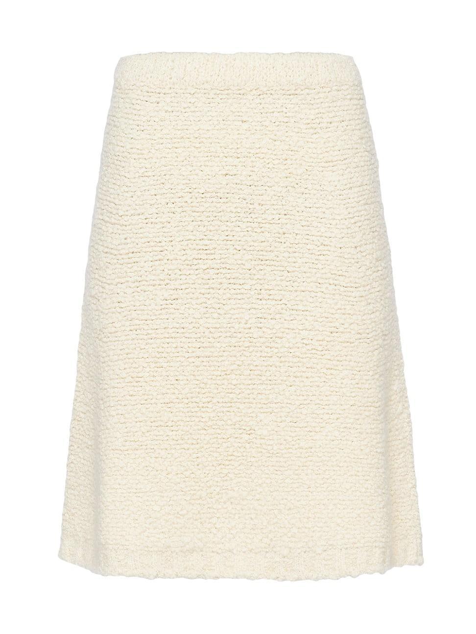 Womens Boucl Mohair Knit Skirt Product Image