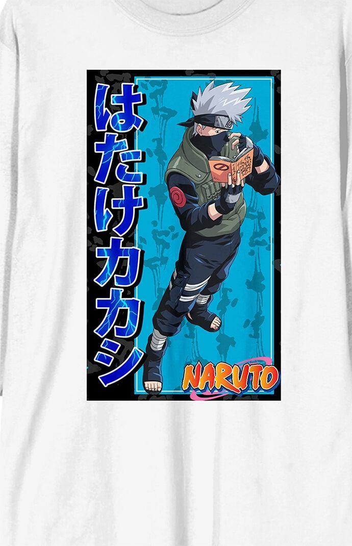 Men's Naruto Classic Kakashi Anime Long Sleeve T-Shirt Product Image