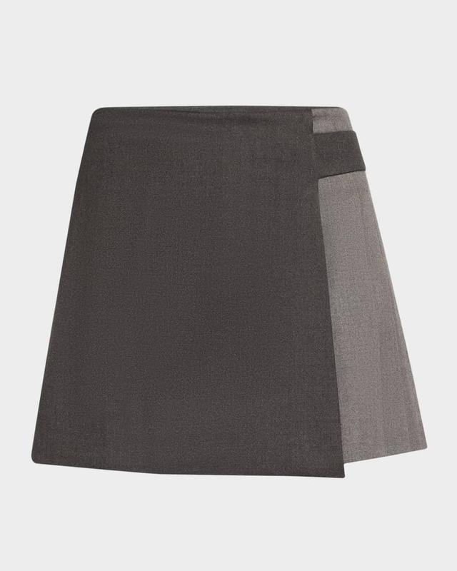 Toni Asymmetric Pleated Mini Skirt Product Image