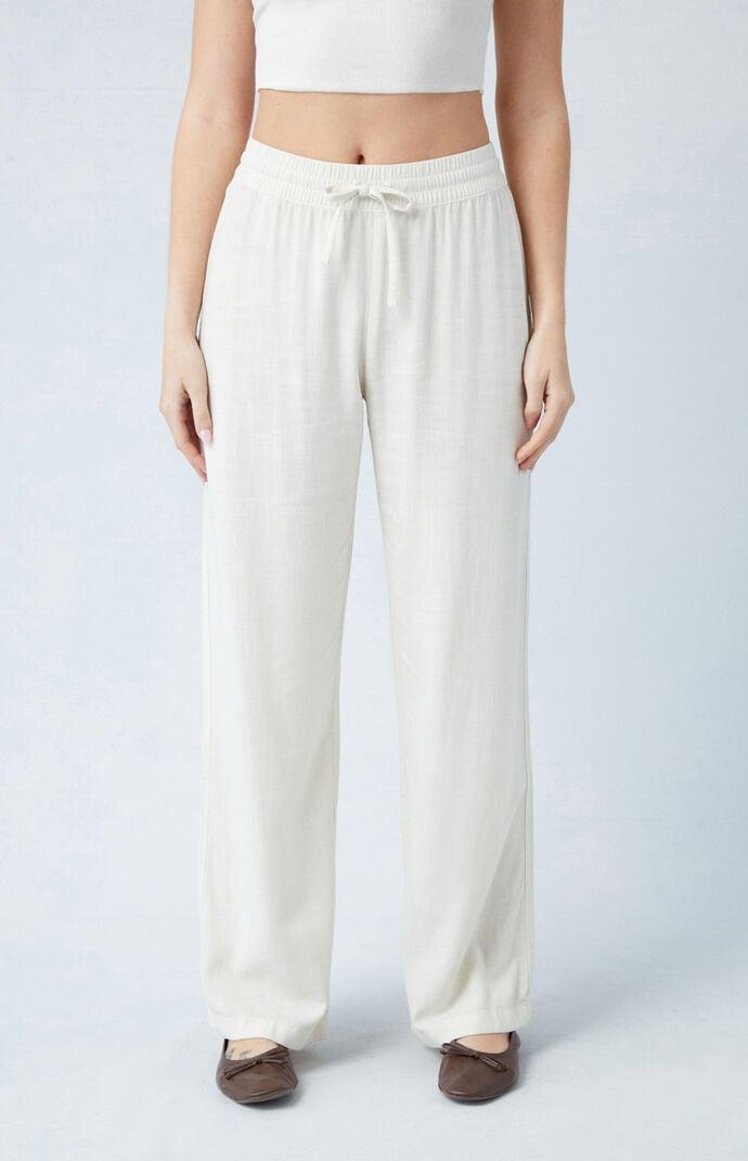 Women's Linen Pull-On Pants - Product Image