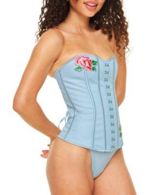 Adore Me Womens Constantina Sweetheart Corset & G-string Set Product Image