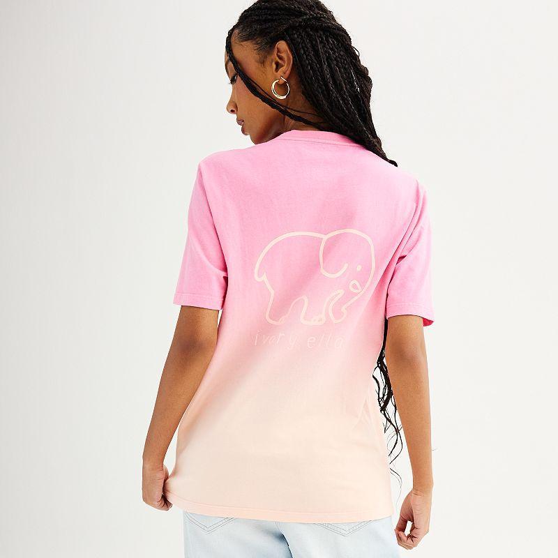 Juniors IVORY ELLA Pink & Peach Ombre Tee, Womens Pink And Pink Ombre Product Image