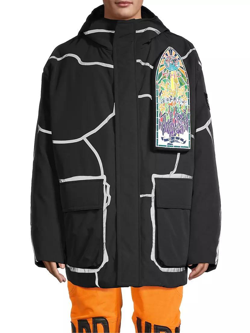 Hooded Graphic Parka Product Image