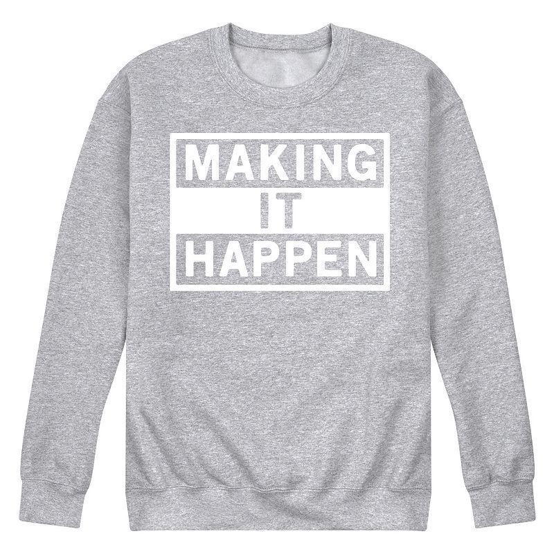 Mens Make It Happen Fleece Sweatshirt Blue Product Image