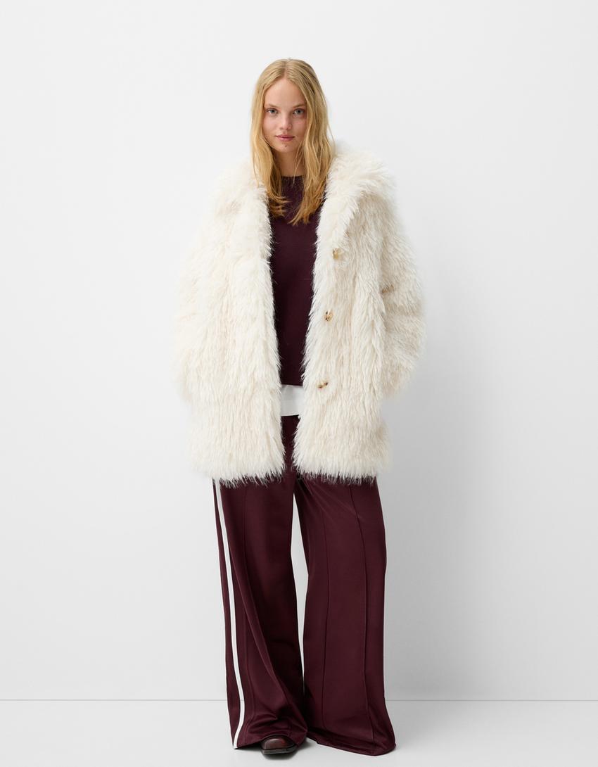 Long faux fur coat Product Image