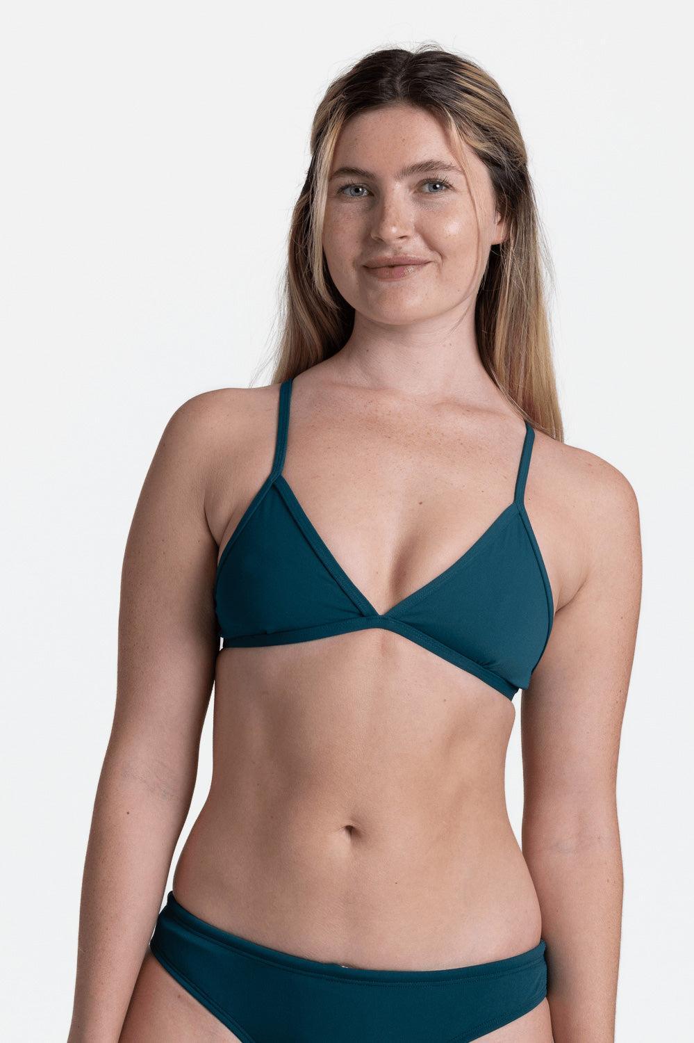 Triangle Bikini Top - Peacock Female Product Image