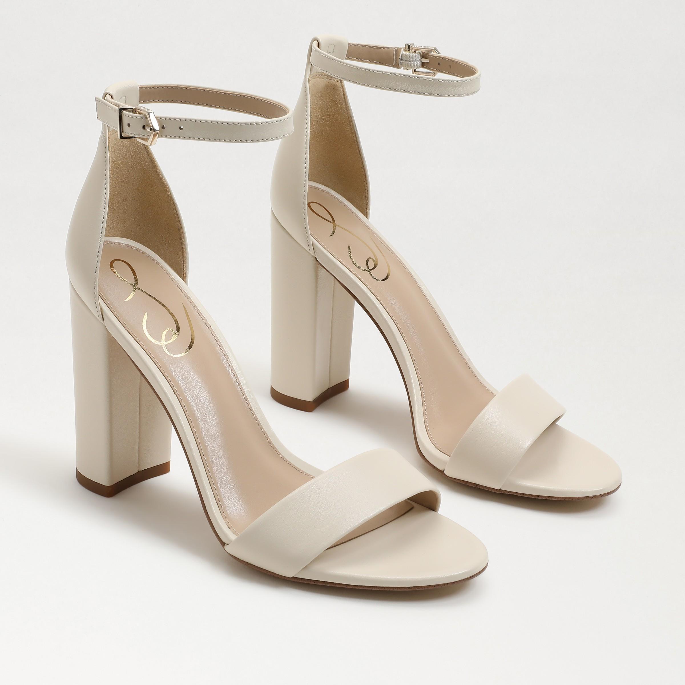 Sam Edelman Yaro Block Heel Sandal Modern Ivory Leather Product Image