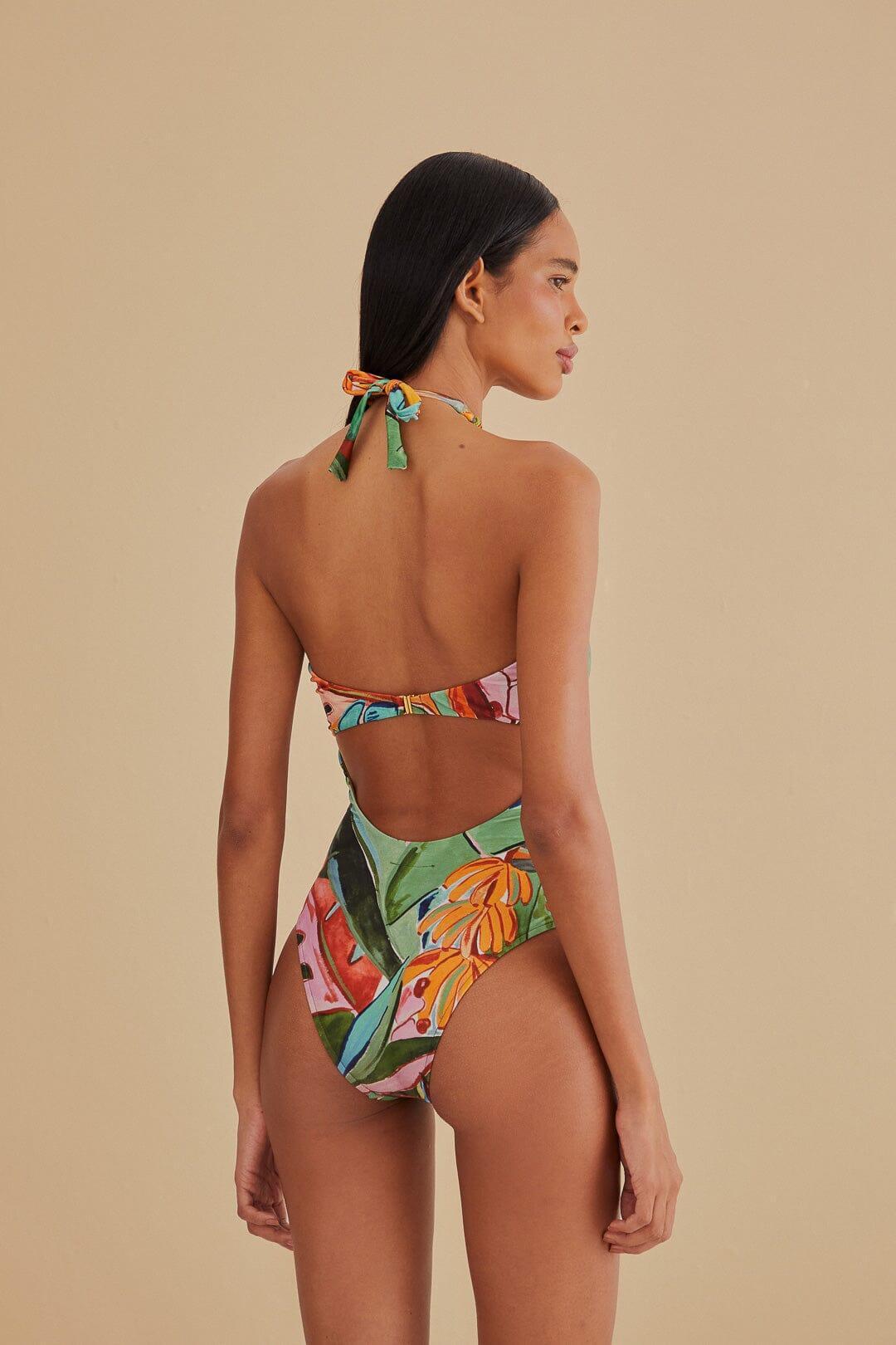 Banana Foliage One Piece Swimsuit Product Image