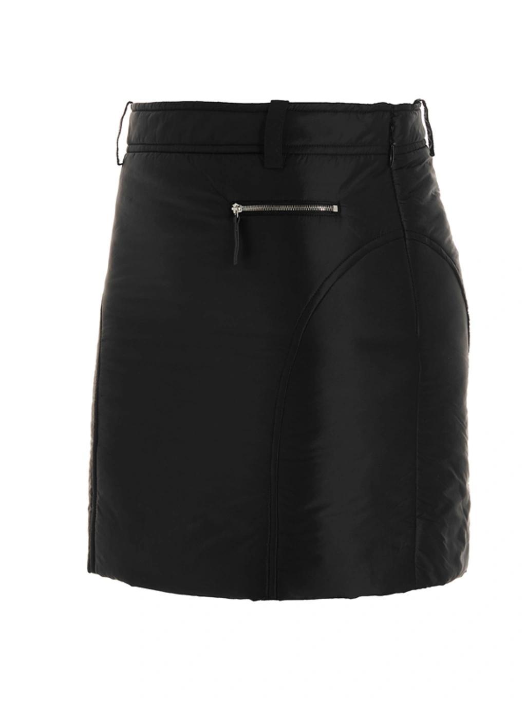 Women's Mitsi Leather Mini Skirt In Black Product Image