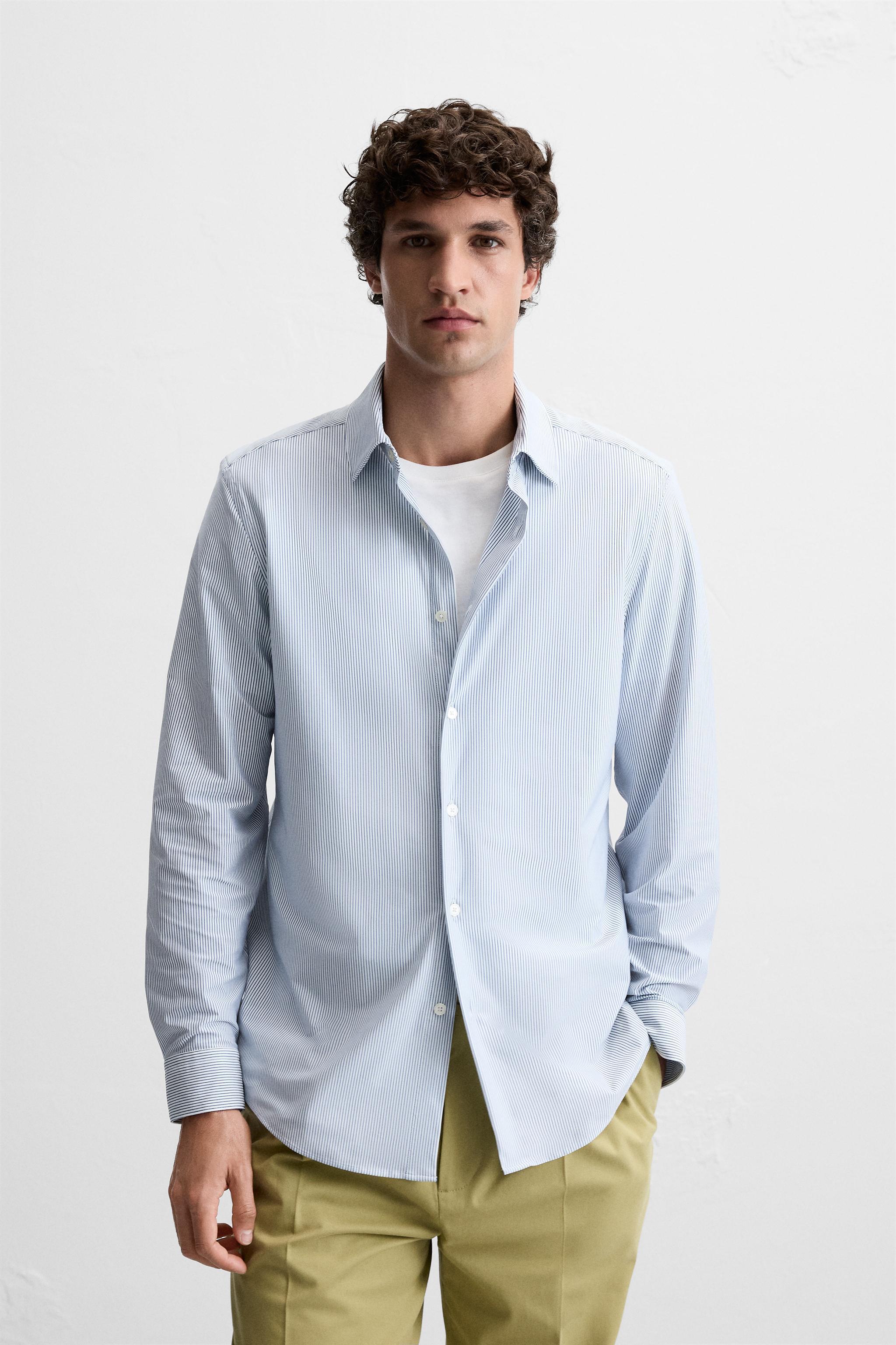 STRIPED STRETCH SHIRT Product Image