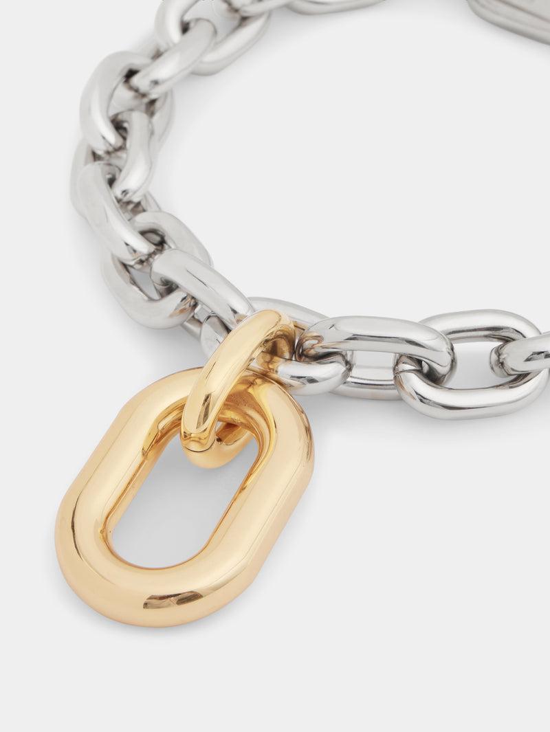 SILVER/GOLD XL LINK NECKLACE Product Image