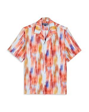 Mens Charli Abstract Linen Camp Shirt Product Image