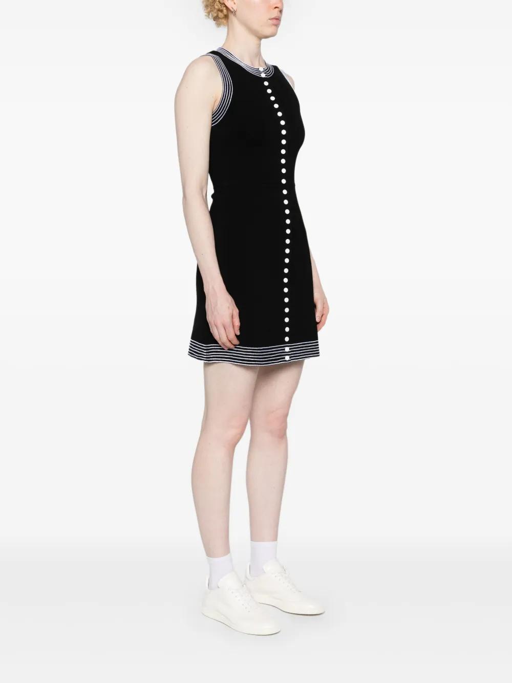 contrasting-trim knitted dress Product Image